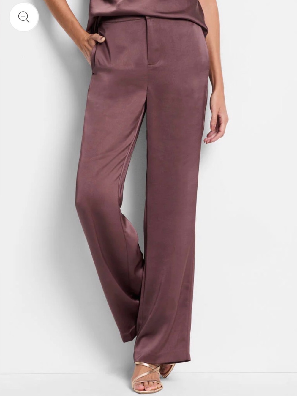 Women’s Straight-Leg Dress Pants in Deep Mahogany